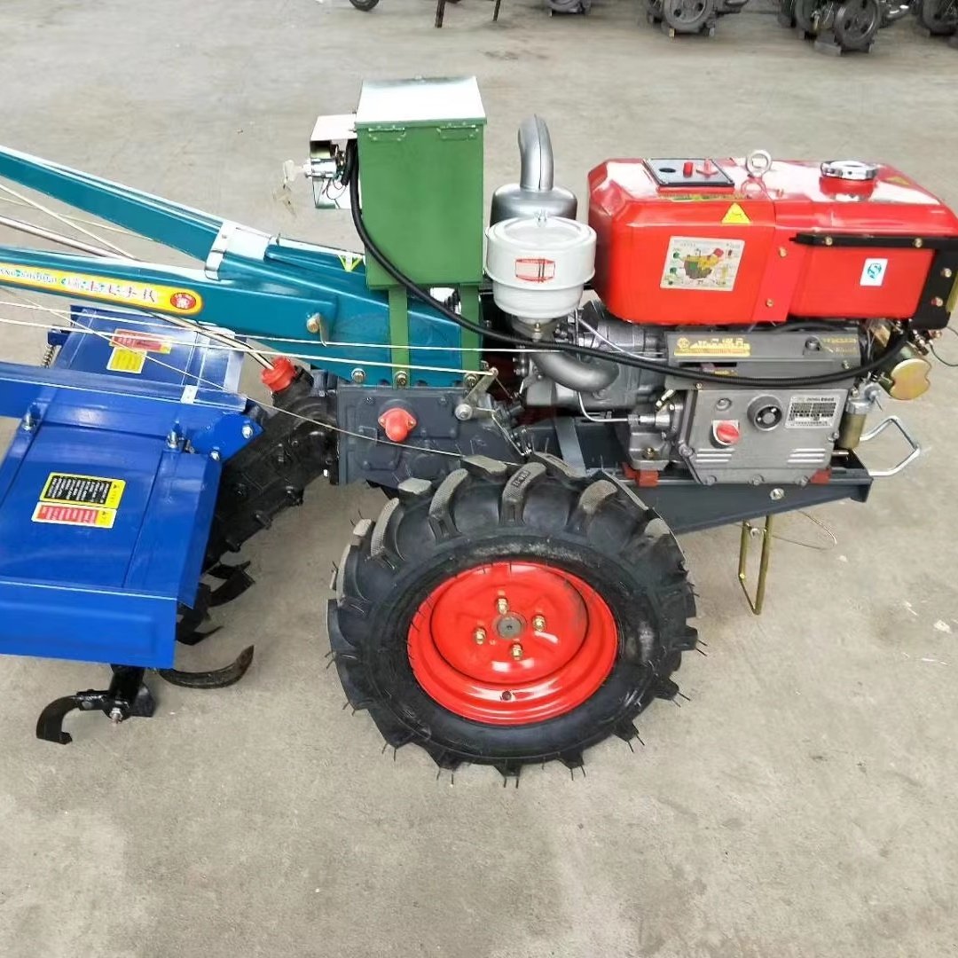 Agricultural Farming Walking Tractor 25HP Tiller Weeder Cultivators Hot Sale Farm Equipment Mini Plow 2 Wheel Walking Tractor