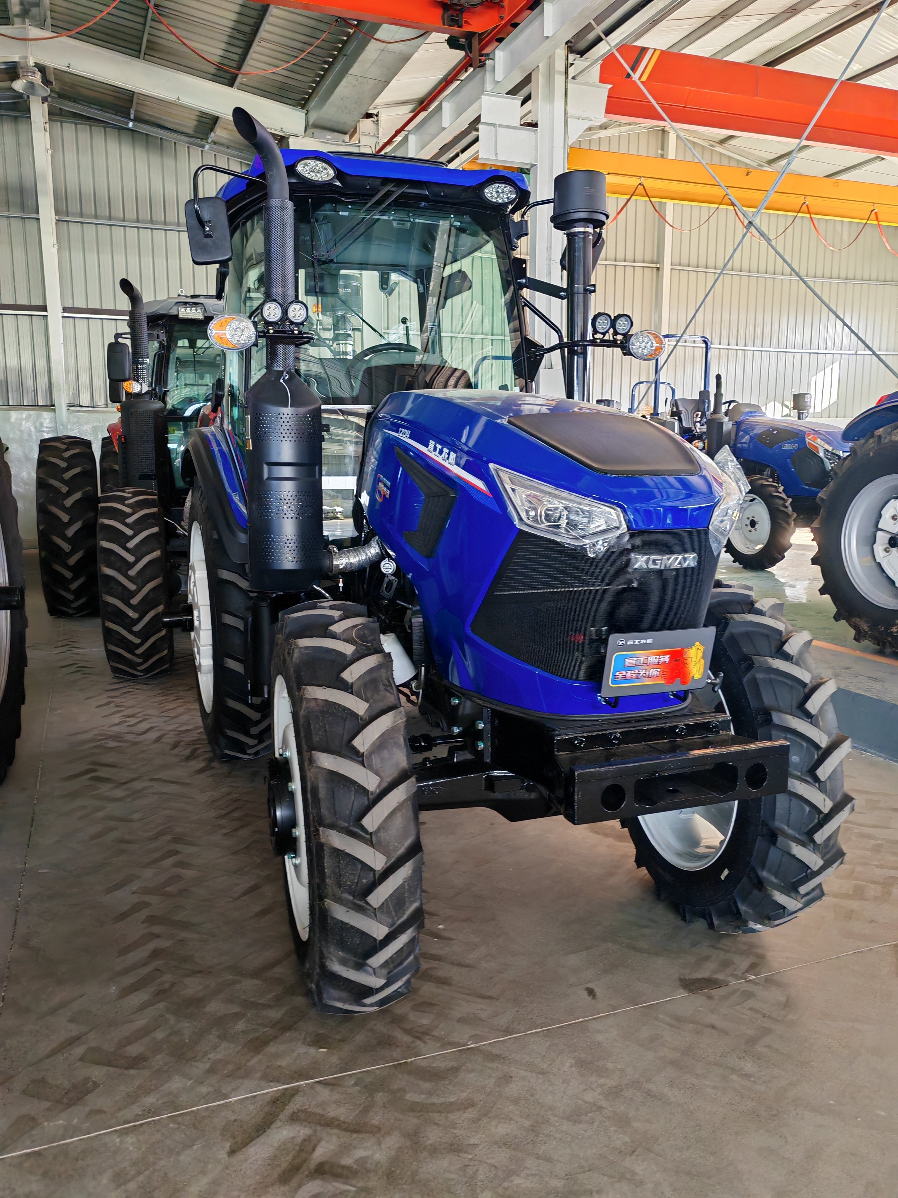 New 120HP 4WD Agricultural Tractor with ROPS Farm Tractors' Core Components Engine Gearbox Agricultural Machinery & Equipment
