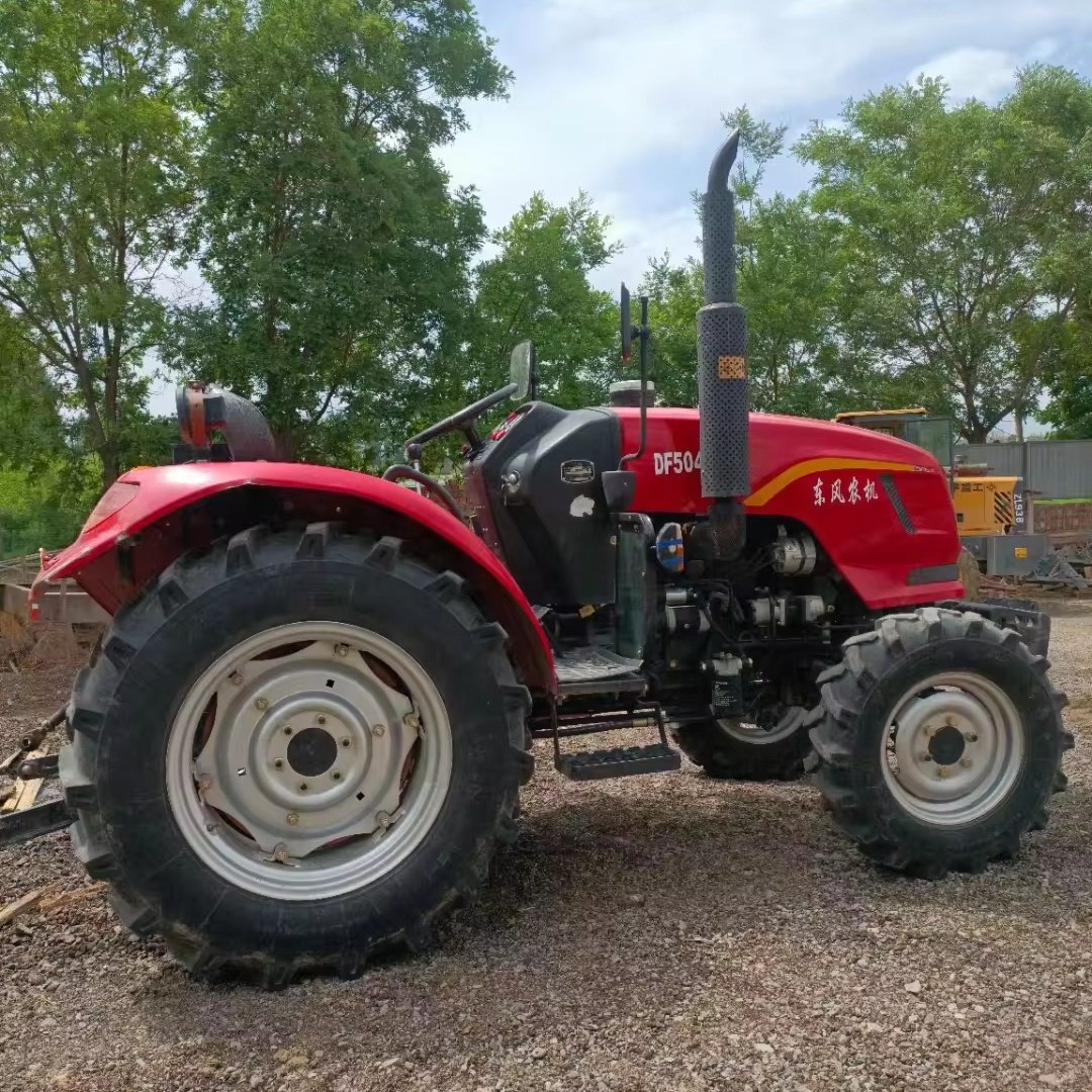 Used Tractors Dongfeng DF504 50hp 4WD Wheel Farm Orchard Compact Tractor Agricultural Machinery Massey Ferguson Tractor