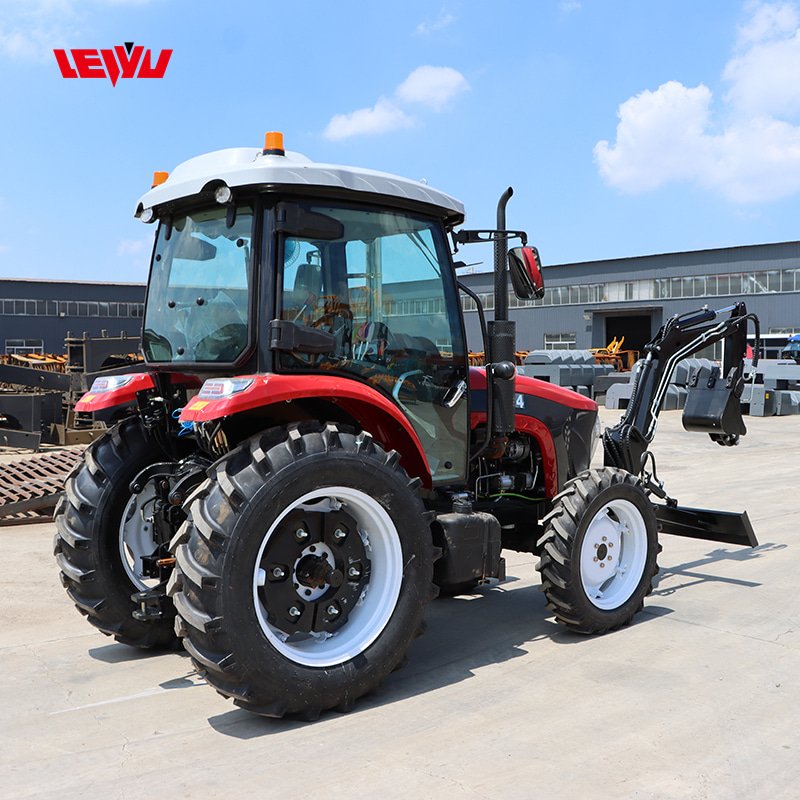 Chinese manufacturer cheapest tractor CE Certified Four-Wheel Hydraulic 100HP 80HP Excavator Tractor for Agricultural Use