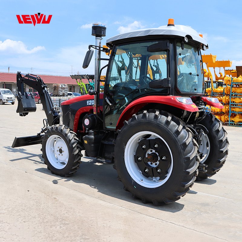 Chinese manufacturer cheapest tractor CE Certified Four-Wheel Hydraulic 100HP 80HP Excavator Tractor for Agricultural Use