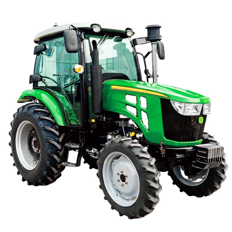 4WD Mini Tractor Agriculture Farm Tractor 50HP Compact Tractor with Front Loader and Backhoe