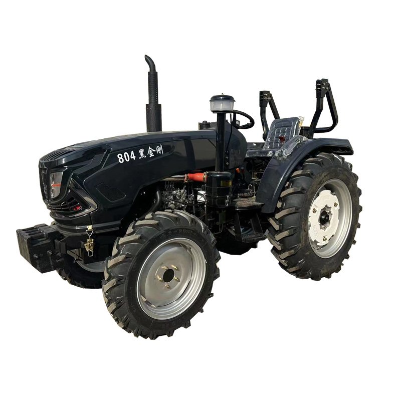 80HP Diesel Tractor Compact 4WD with New Used Agricultural Gearbox Wheeled Cultivator for Farm Garden Orchard