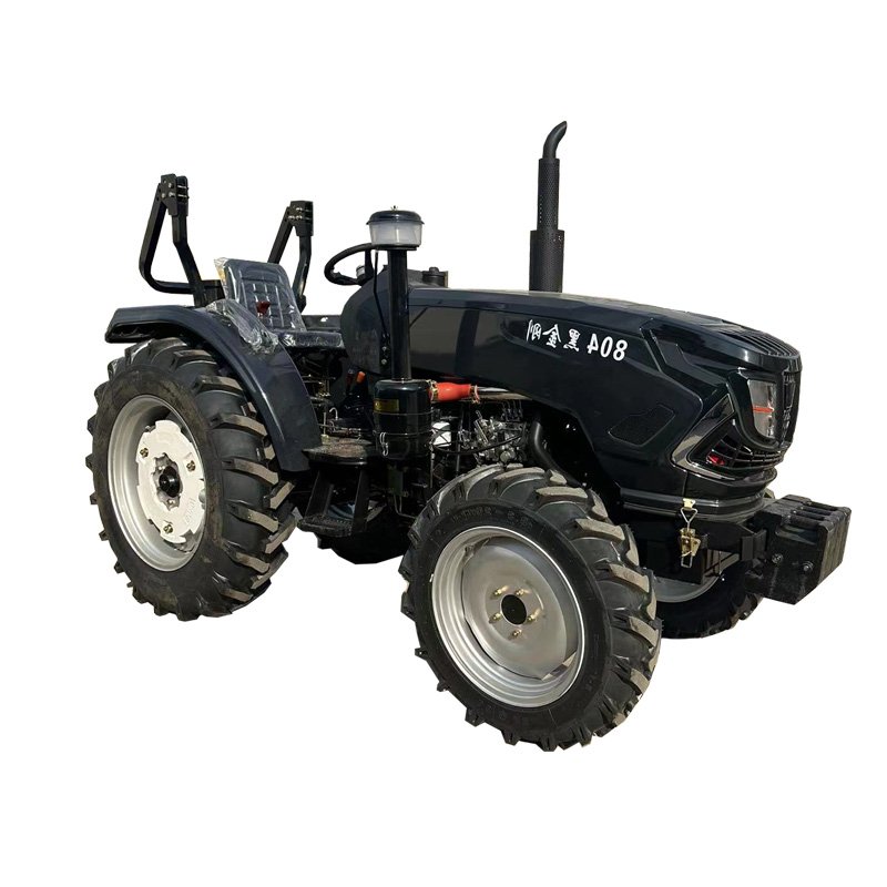 80HP Diesel Tractor Compact 4WD with New Used Agricultural Gearbox Wheeled Cultivator for Farm Garden Orchard