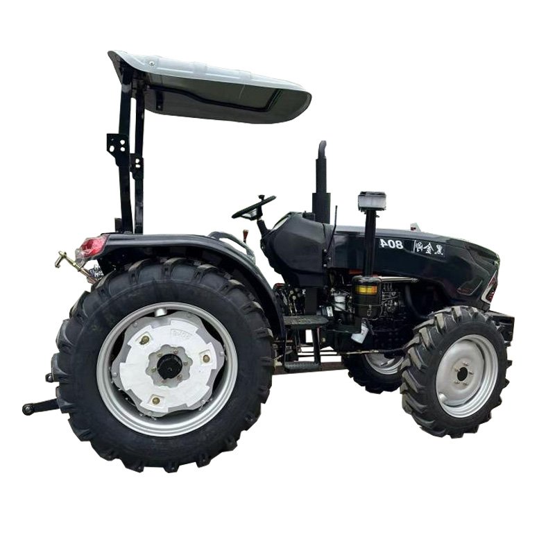80HP Diesel Tractor Compact 4WD with New Used Agricultural Gearbox Wheeled Cultivator for Farm Garden Orchard