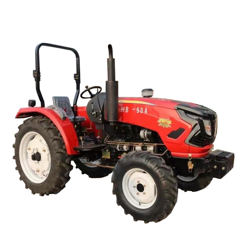 80HP Diesel Tractor Compact 4WD with New Used Agricultural Gearbox Wheeled Cultivator for Farm Garden Orchard