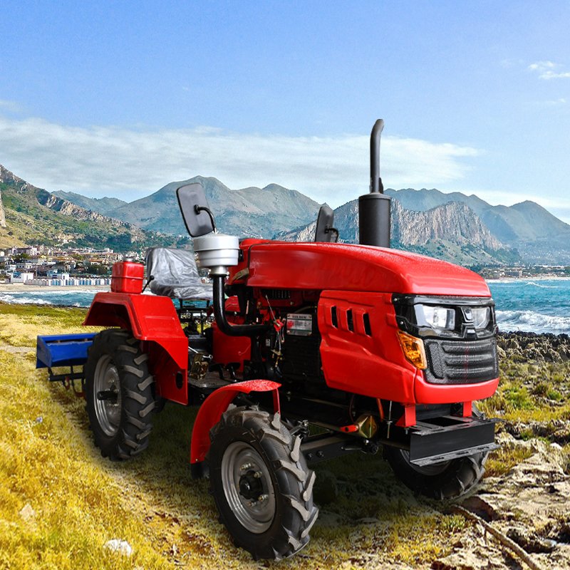Chinese Farm 40 HP 4WD 4X4 Small Agricultural Machinery Price Mini Garden Farm Tractor With Front Loader and Backhoe for Sale