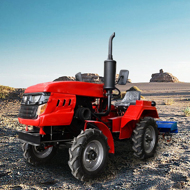 Chinese Farm 40 HP 4WD 4X4 Small Agricultural Machinery Price Mini Garden Farm Tractor With Front Loader and Backhoe for Sale