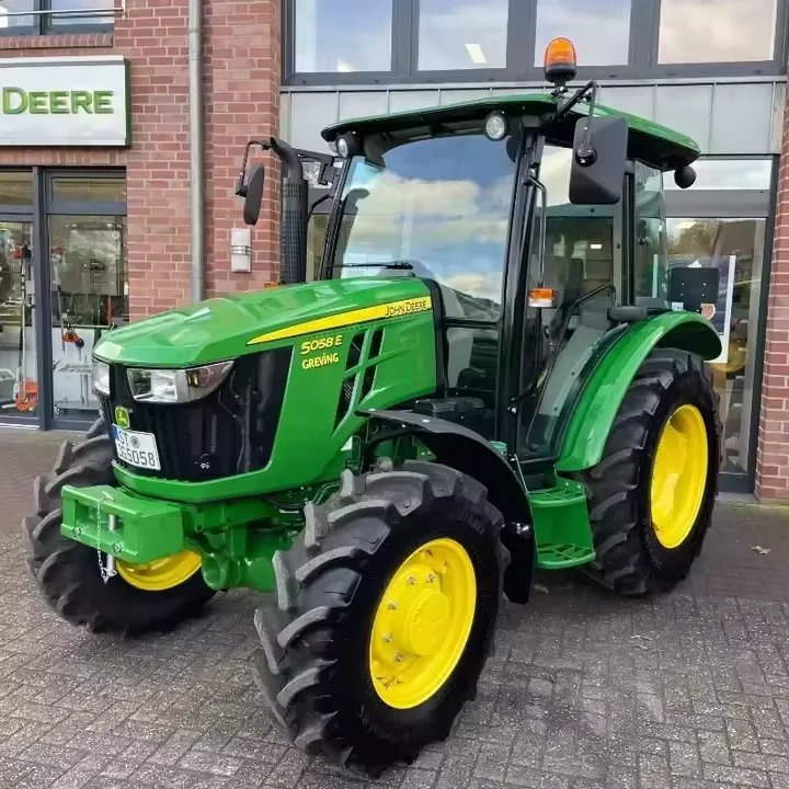 Hot Sale Agriculture Tractor Used Cheap Price Farm Tractors Johnn Deeere 5058E With Air Conditinal Cab 90Hp 100Hp 110Hp 4WD