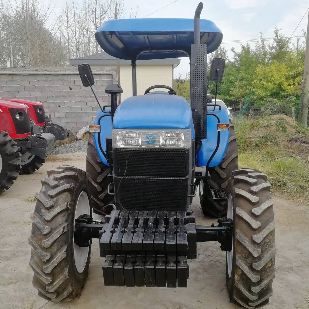 Cheap Tractors 70hp 4x4wd Farming Tractor Used Tractor for Agriculture Without Cabin with Rotavator