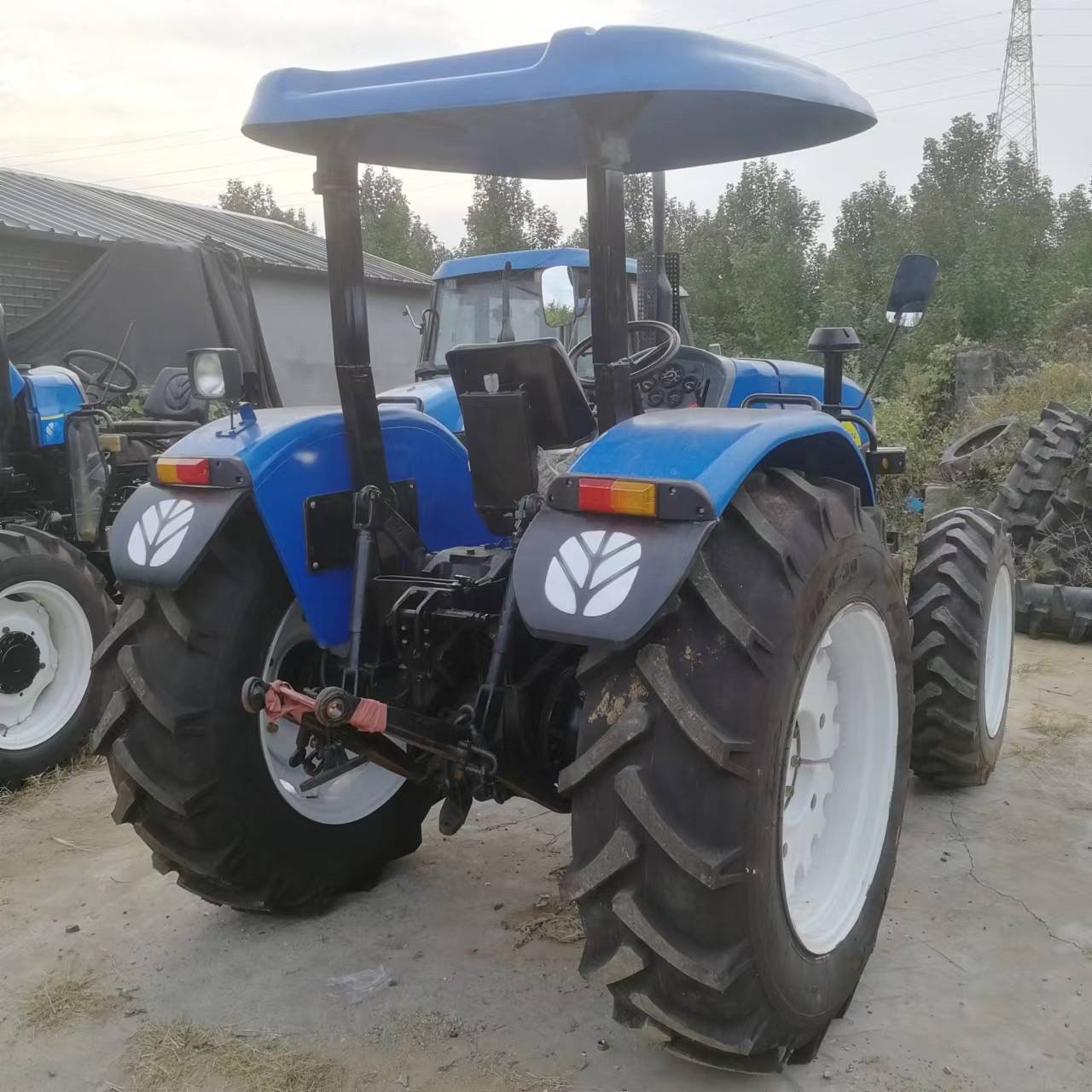 Cheap Tractors 70hp 4x4wd Farming Tractor Used Tractor for Agriculture Without Cabin with Rotavator