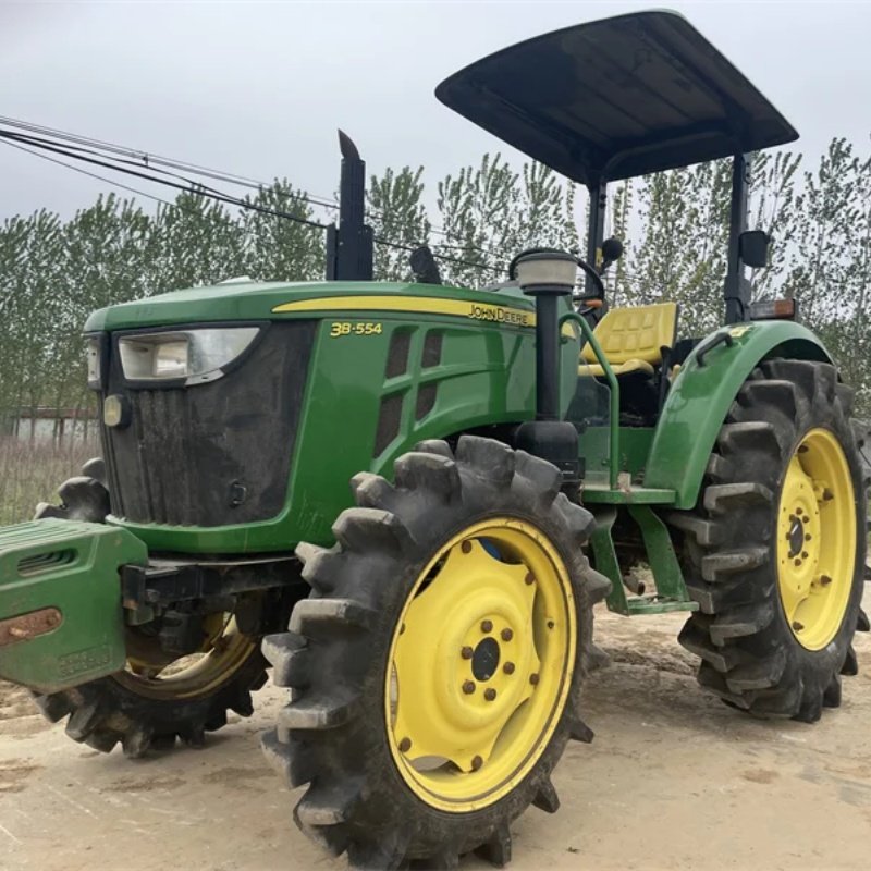 Used Deere Tractor 48hp 50hp 55hp 60hp 4x4wd Wheel Tractor for Agricultural Farm Works for Sale
