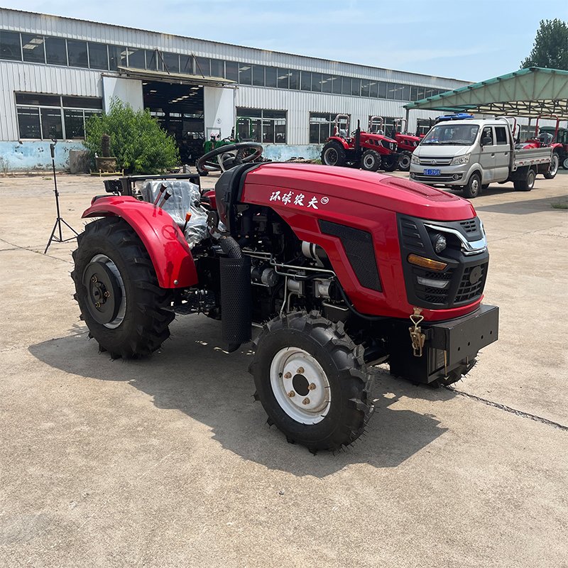 New 40 HP 4WD Wheel Tractor for Low Greenhouses Mini Tractor with Engine Motor Pump Gear Gearbox Bearing for Garden Use