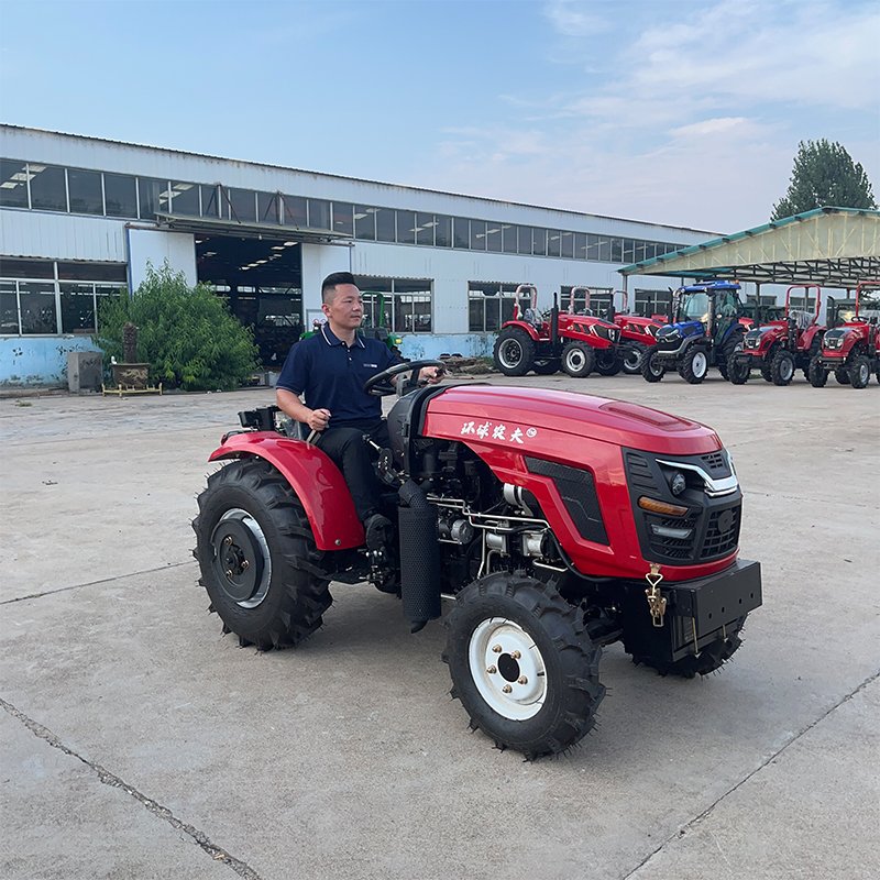 New 40 HP 4WD Wheel Tractor for Low Greenhouses Mini Tractor with Engine Motor Pump Gear Gearbox Bearing for Garden Use