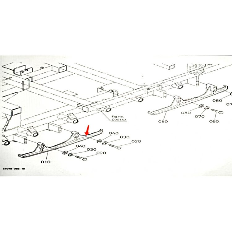 Rail De Guidage Avant De Haute Qualite Kubota DC70