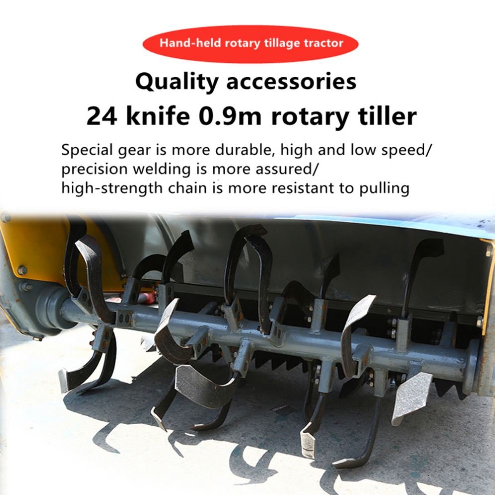 Hot Sale Farm Equipment Mini Plow 2 Wheel Walking Tractor with Disc Plough Machine