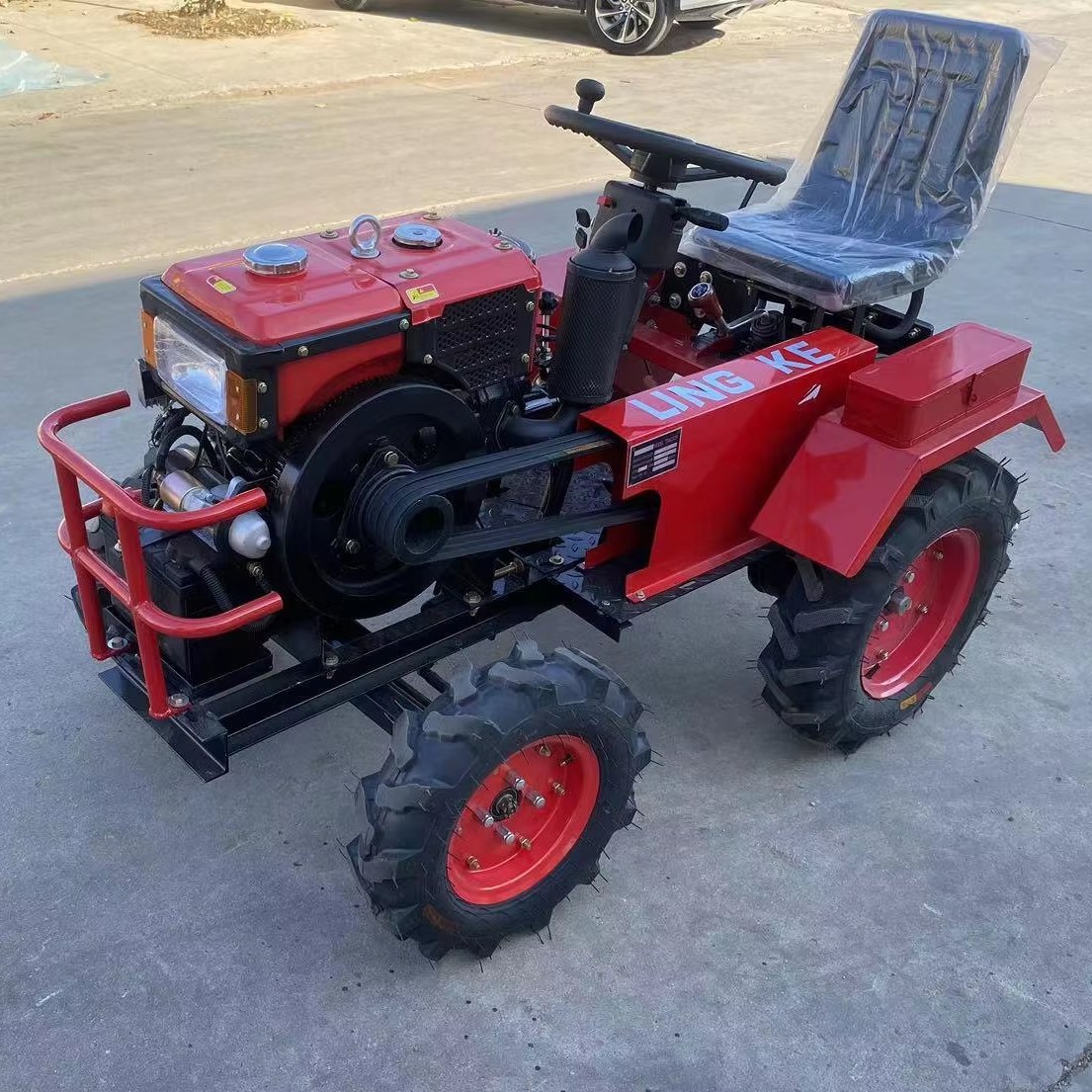LKK 12hp 4wd 4x4 24hp Mini Farm Multifunctional Tractors Agriculture Farm Traktor Machinery Cheap Farm diesel Tractor for Sale