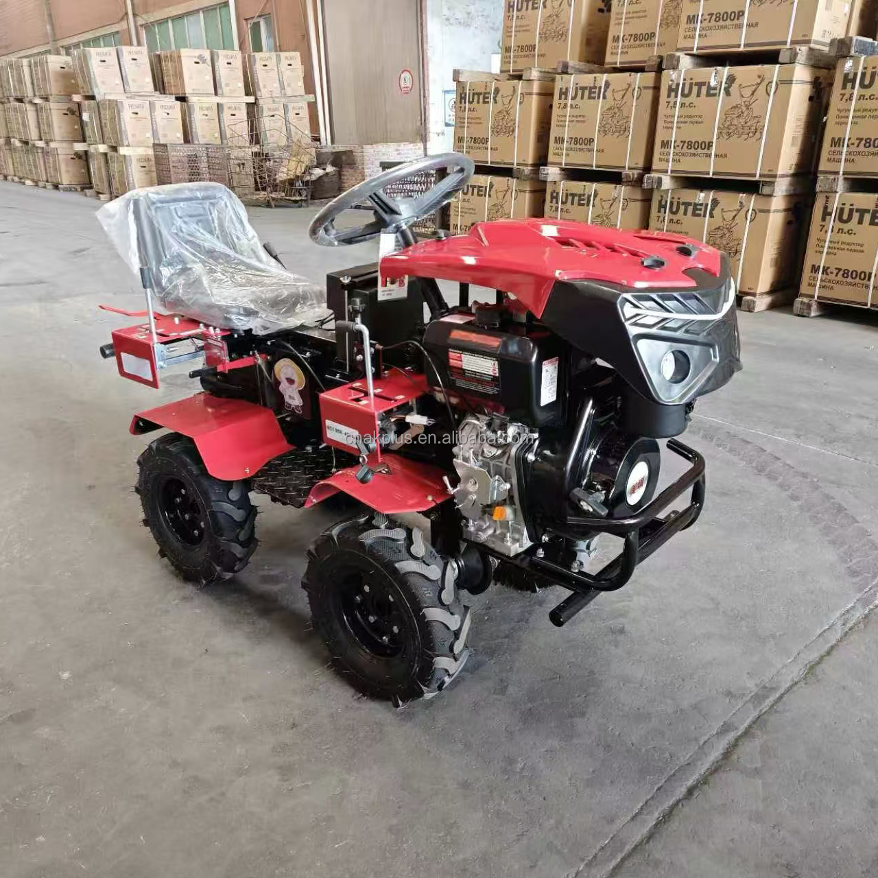 Mini Four Wheel Tractor Model Rotary Tiller for Sale