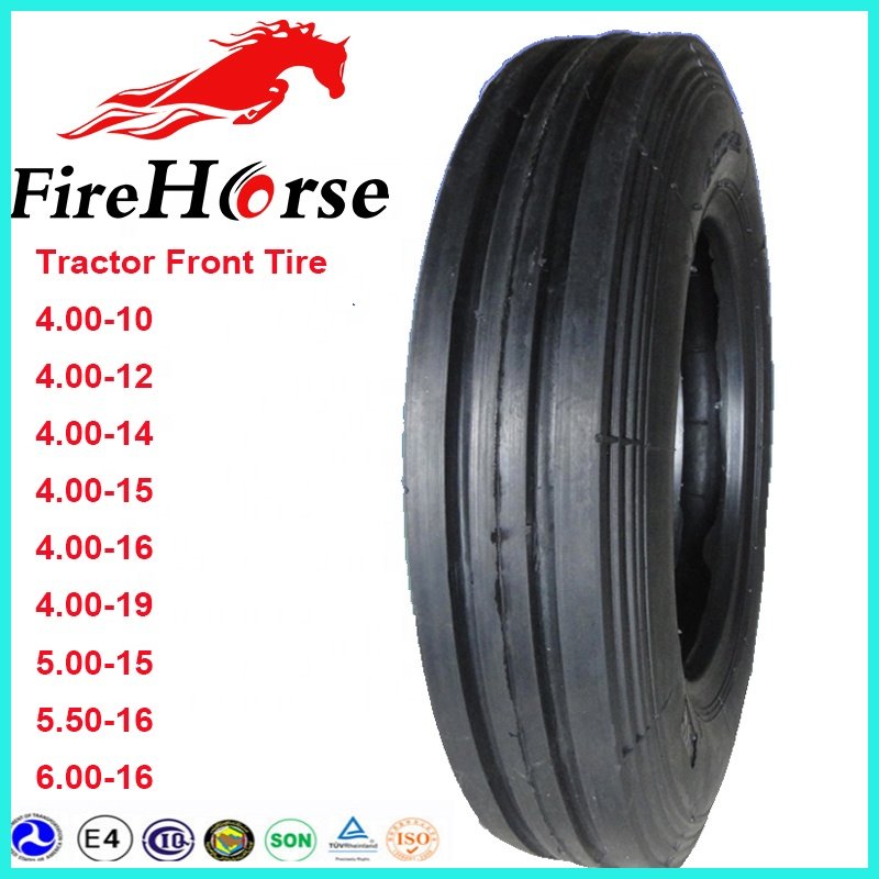 YHS ROCKWAY Front Tractor Tires 4.00-8 4.00-9 4.00-10 4.00-12 F2 Pattern Agricultural Farm Tires for Sale