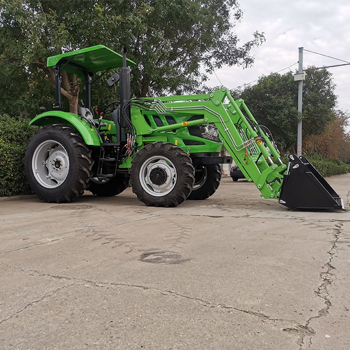 China Large 4*4 90HP Farming Tractor Manufacturer Farm Tractor Agricola 90 HP 4*4 Wheel Tactor With Front Loader for Sale