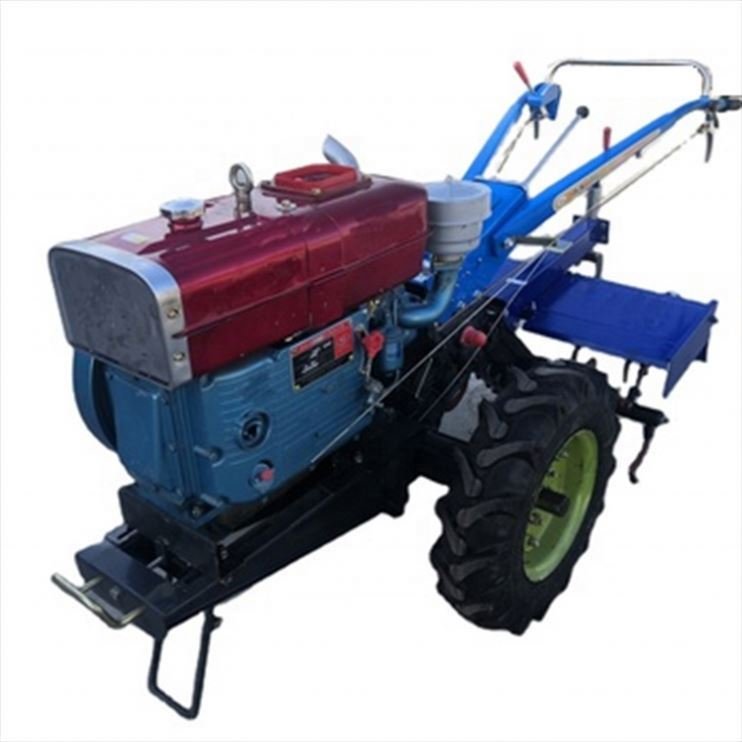 Agricultural Machinery Equipment diesel Cultivator Motocultor Two Wheel Gasoline Power Mini Tiller 18 hp Walking Tractor
