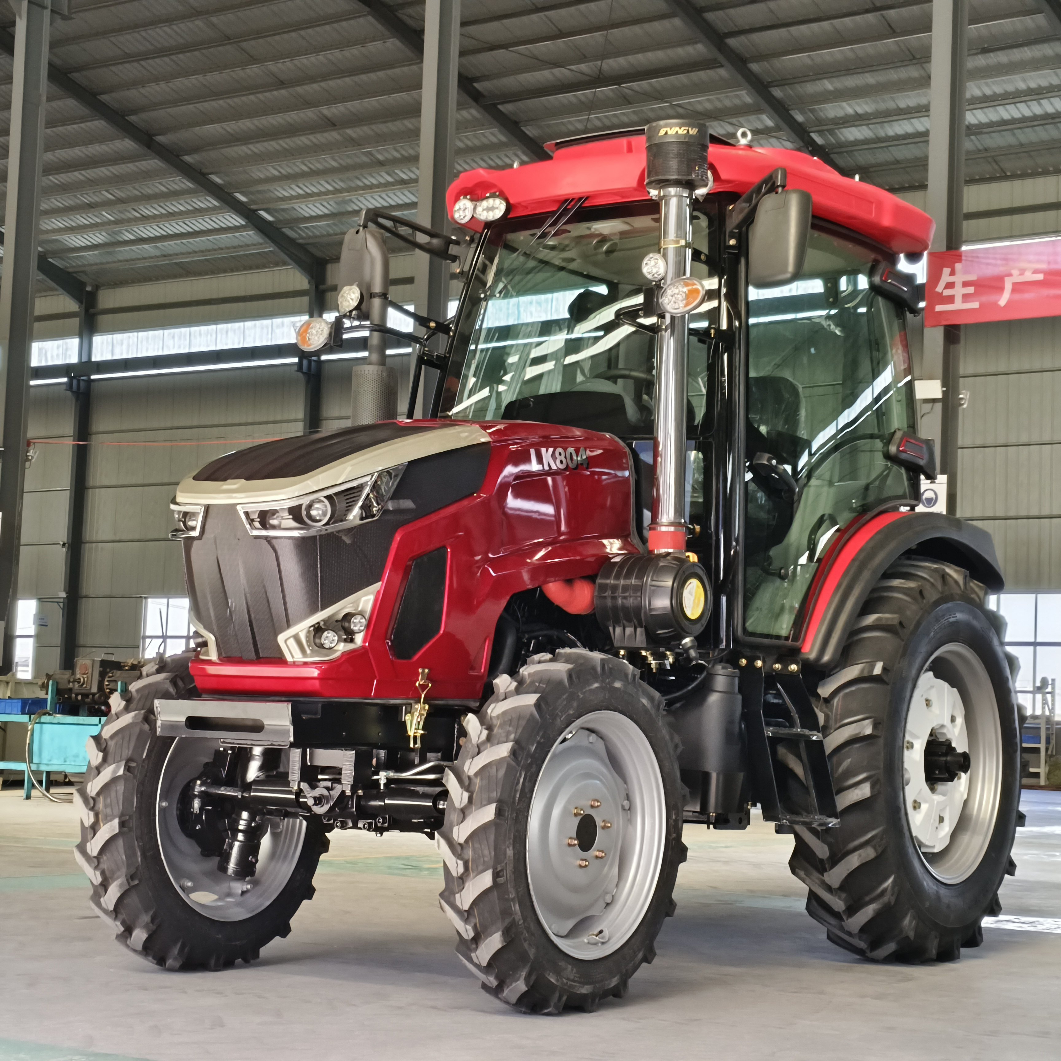 LKK Hydraulically Enhanced 80 and 100 hp Tractors with Air-conditioned Cabs