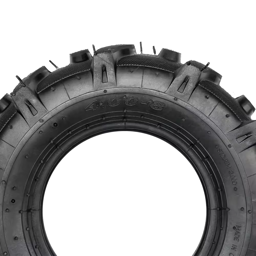 16 Inch Wheelbarrow Tractor Tyres 400x8 4.00-8 Flat Free Rubber Designed for Russia Market