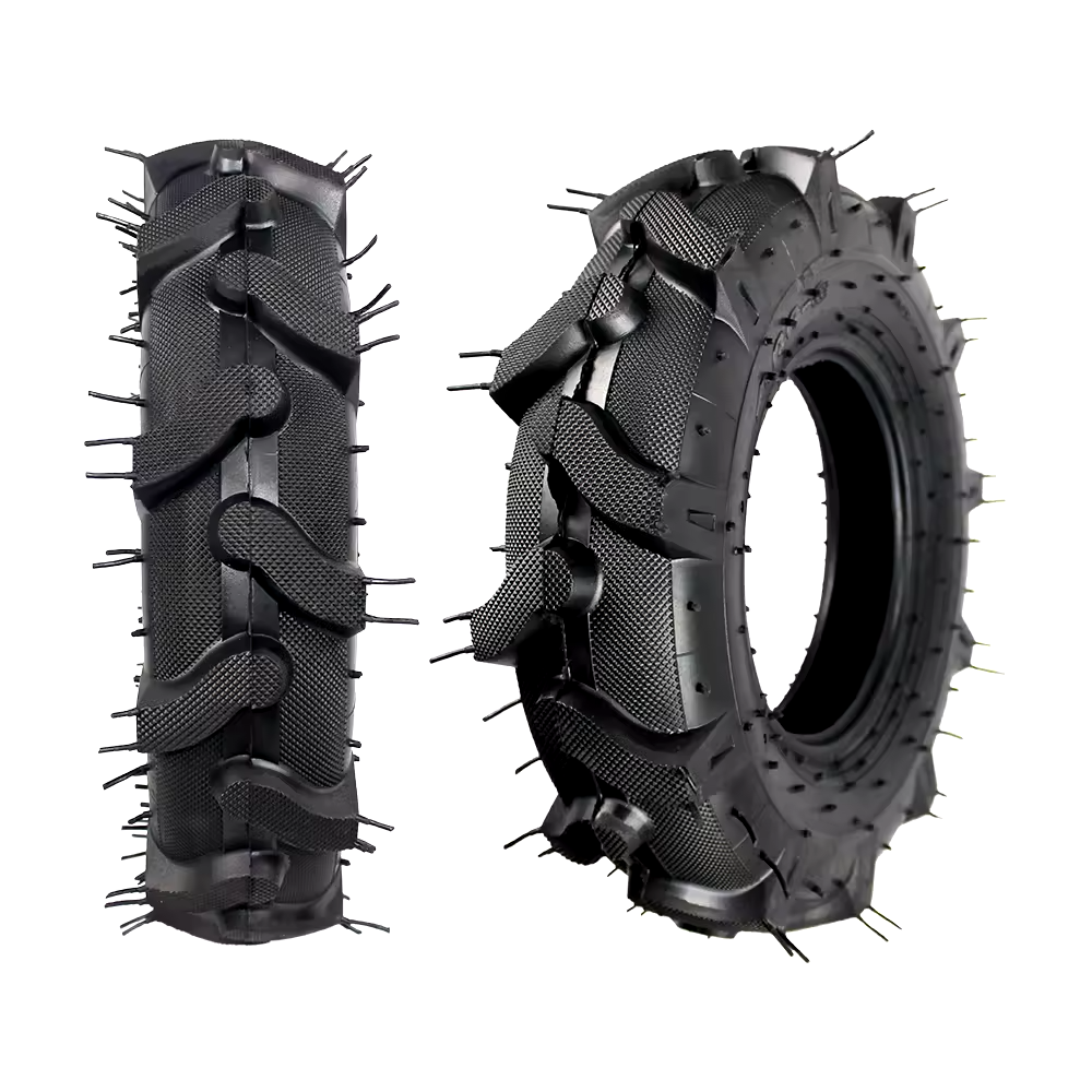 16 Inch Wheelbarrow Tractor Tyres 400x8 4.00-8 Flat Free Rubber Designed for Russia Market
