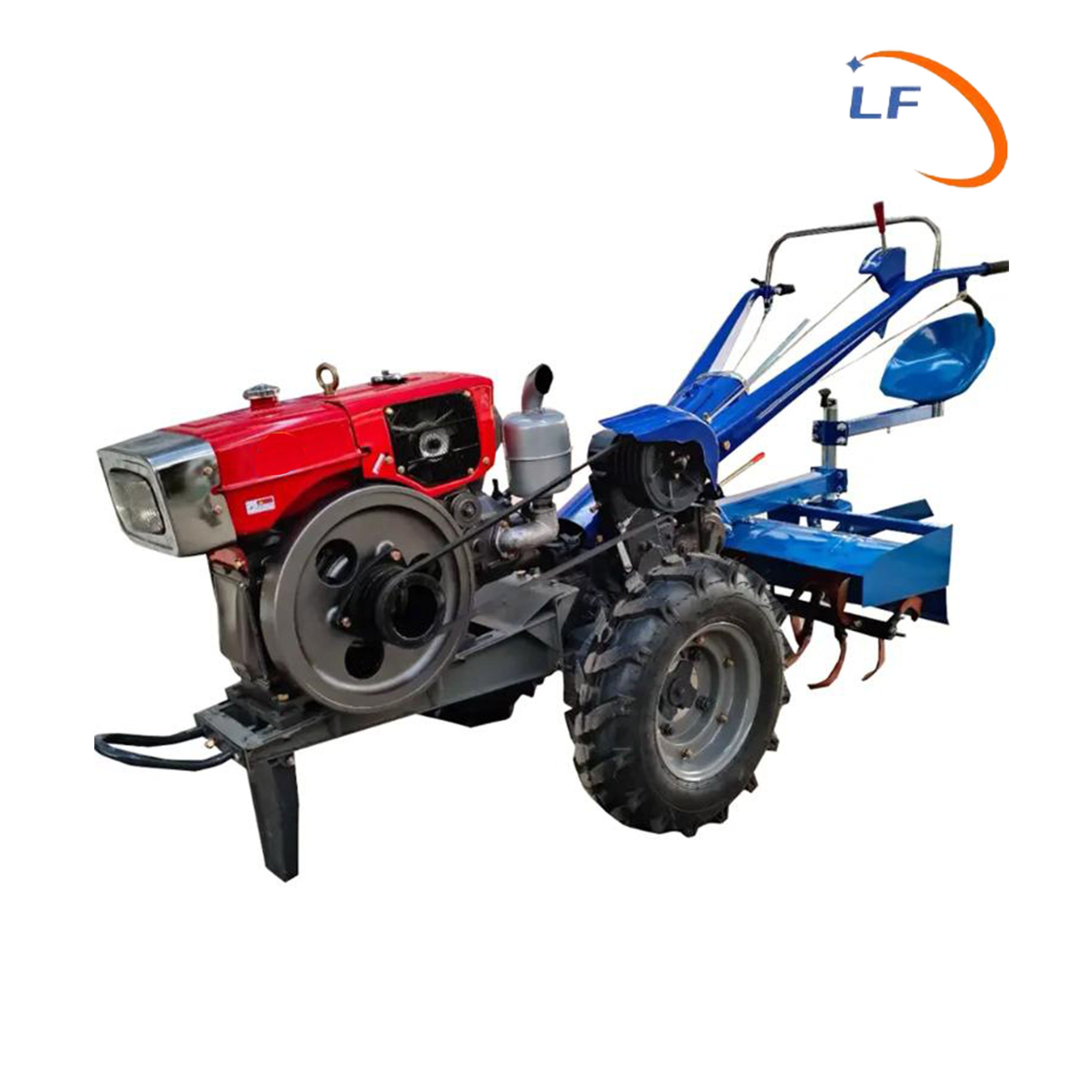 Mini Tractor for Farming Small Farm Tractor Hand Cultivators Agricultural 18hp 12hp 10hp Walking Tractor