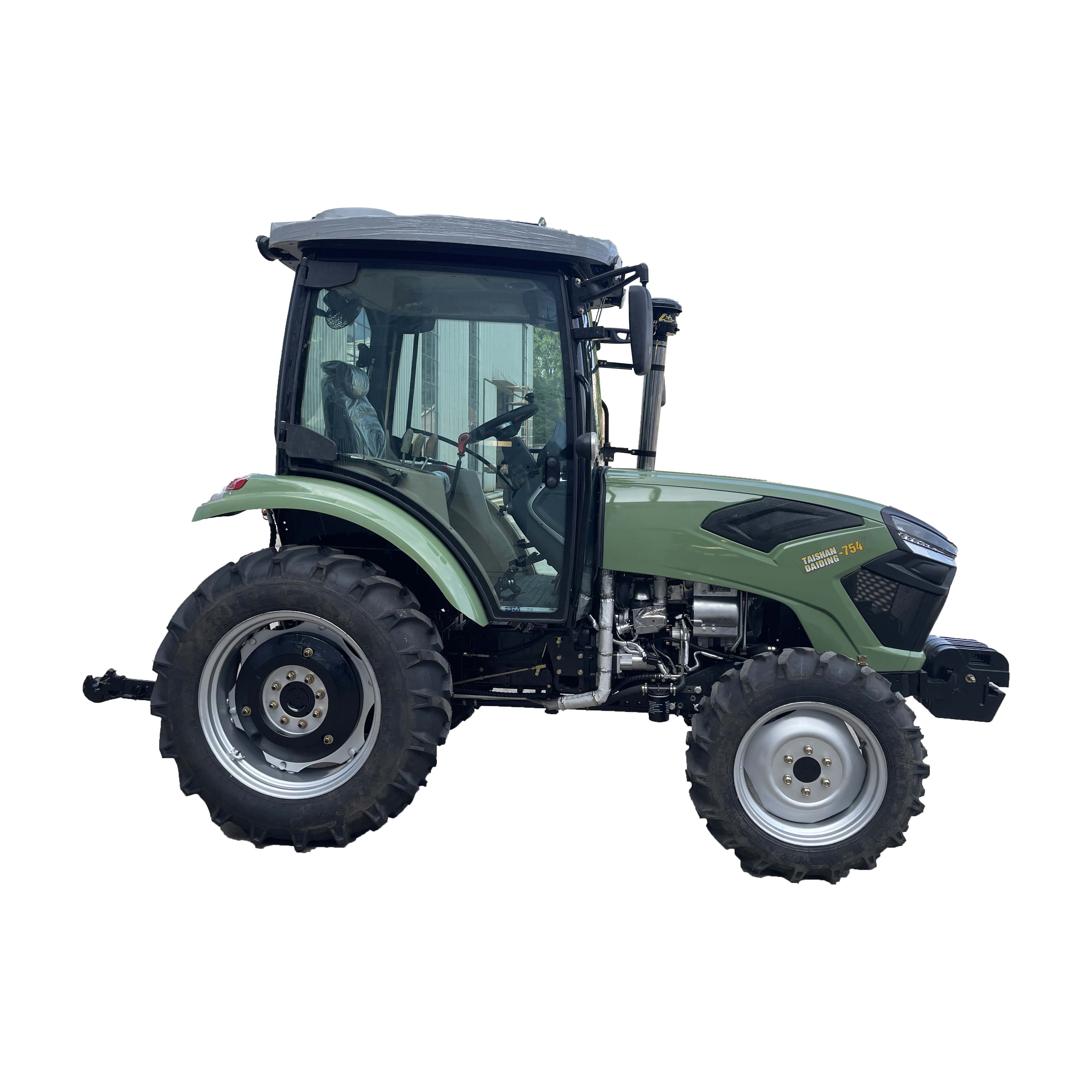 Electric Agricultural Machine Equipment Top Quality 75hp EURO 5 Engine AC Cabin Wheel 4wd 4x4 Tractor Factory Price Tractor