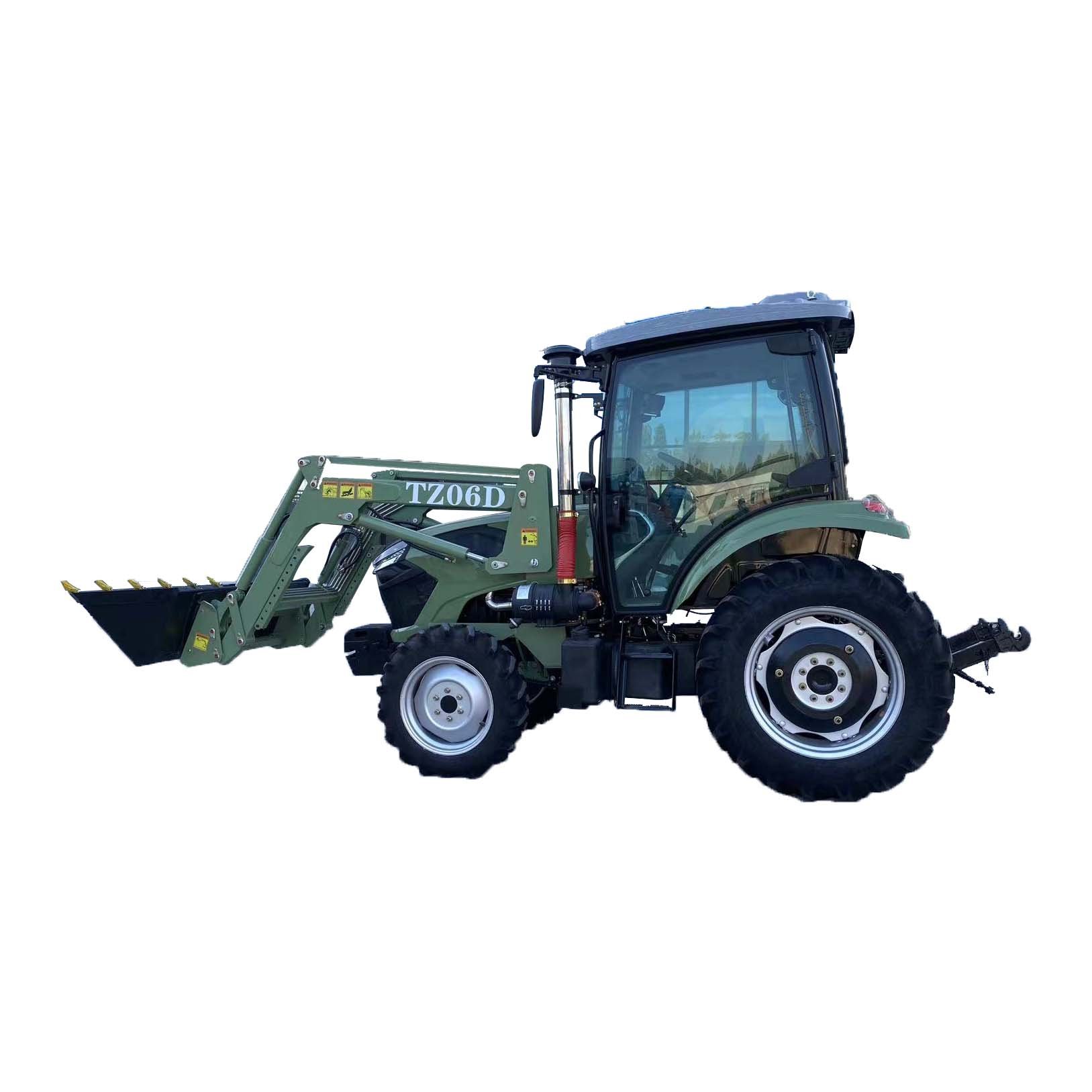 Electric Agricultural Machine Equipment Top Quality 75hp EURO 5 Engine AC Cabin Wheel 4wd 4x4 Tractor Factory Price Tractor