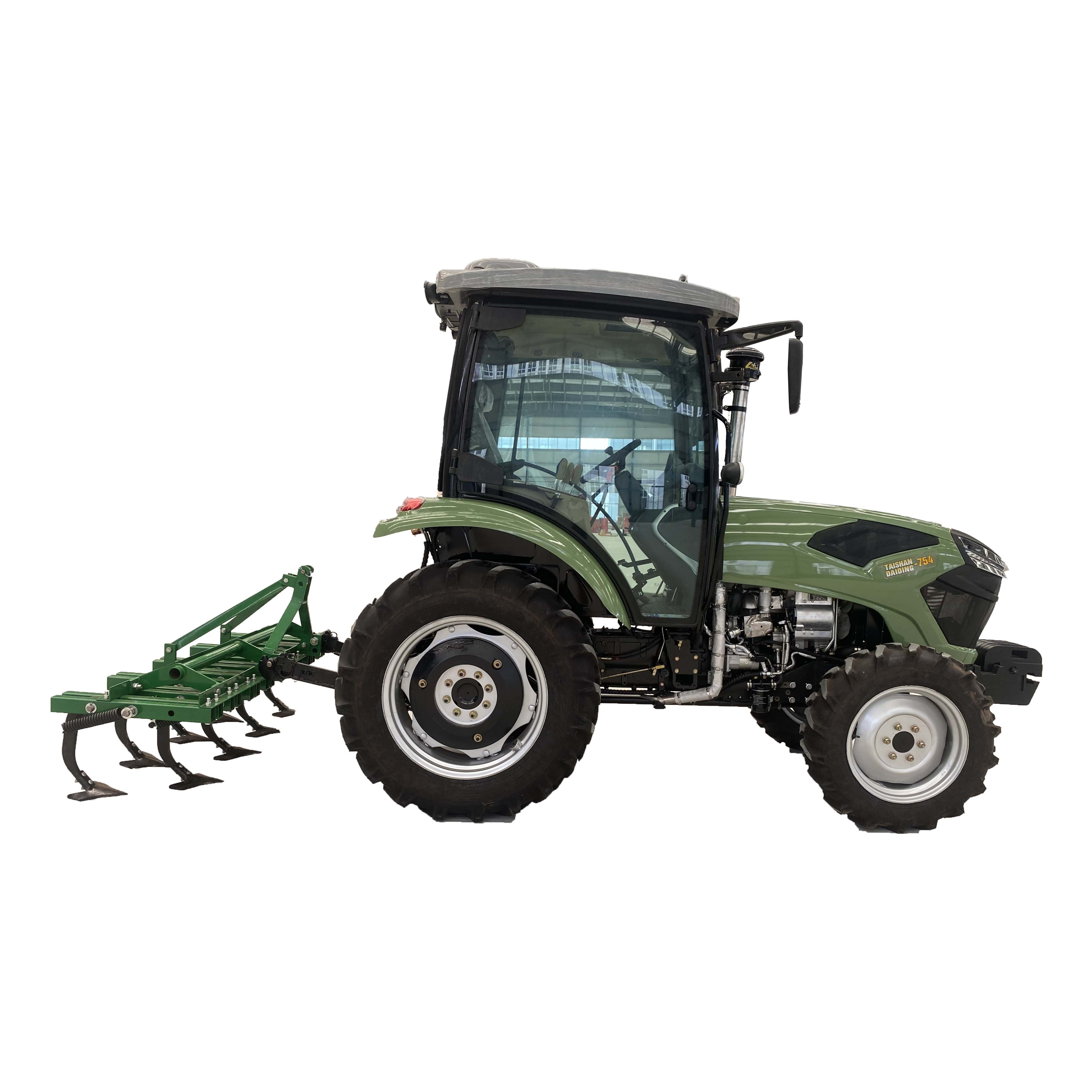 Electric Agricultural Machine Equipment Top Quality 75hp EURO 5 Engine AC Cabin Wheel 4wd 4x4 Tractor Factory Price Tractor