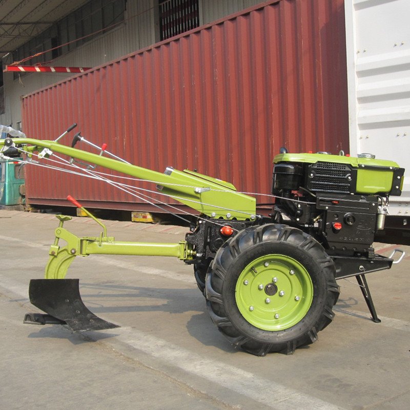 High Quality Big Chassis 2 Wheels Walking Tractor diesel Engine with Disc Harrow Plough