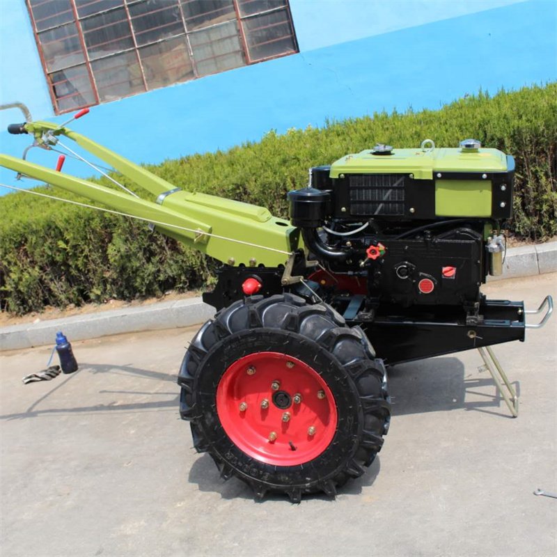High Quality Big Chassis 2 Wheels Walking Tractor diesel Engine with Disc Harrow Plough