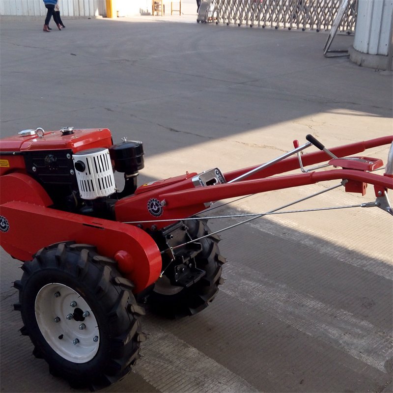 High Quality Big Chassis 2 Wheels Walking Tractor diesel Engine with Disc Harrow Plough