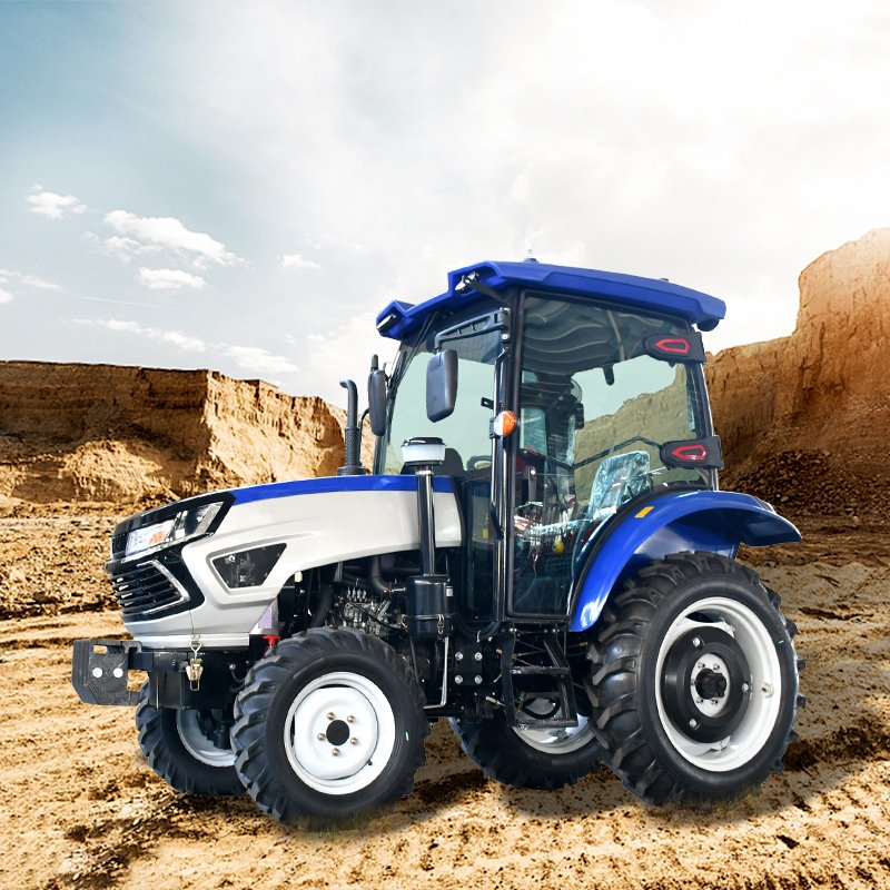 CE EPA Certified Mini Tractor 80HP 4 Cylinder Engine 4WD 2WD Options Diesel 50HP Hot Selling Farm Agriculture Crawler Tiller New