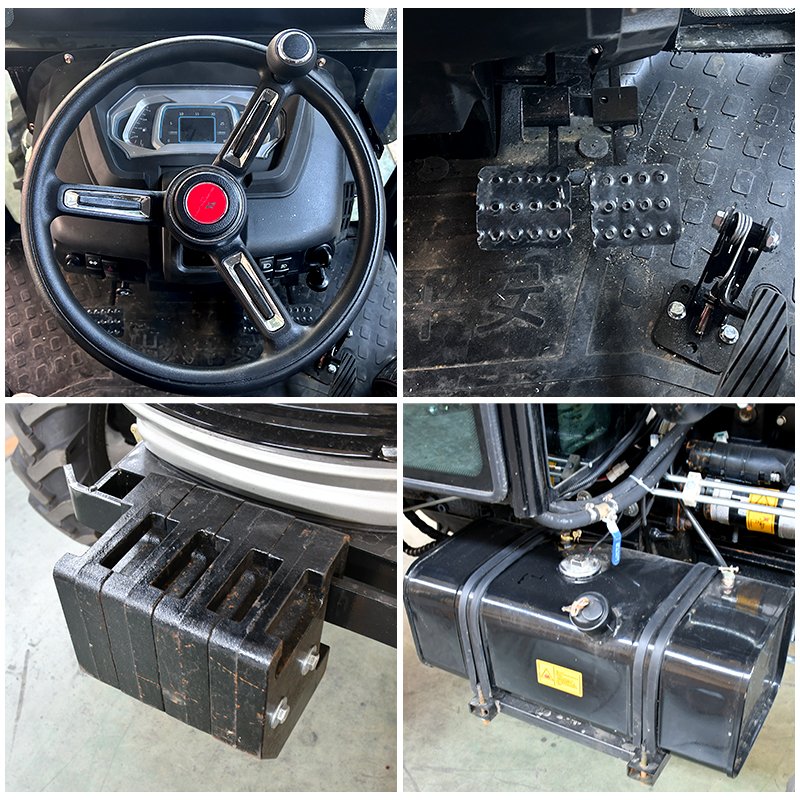 CE EPA Certified Mini Tractor 80HP 4 Cylinder Engine 4WD 2WD Options Diesel 50HP Hot Selling Farm Agriculture Crawler Tiller New