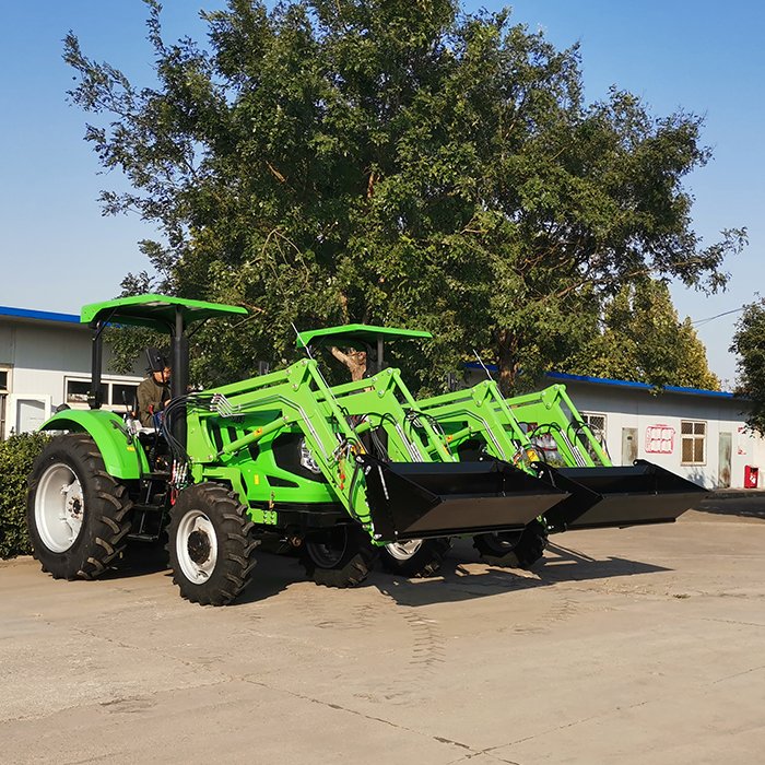China High Quality Heavy Duty Farm Tractor 4X4 Agricultural 100HP China Tractor With Front End Loader and Backhoe for Sale