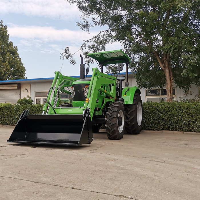 China High Quality Heavy Duty Farm Tractor 4X4 Agricultural 100HP China Tractor With Front End Loader and Backhoe for Sale