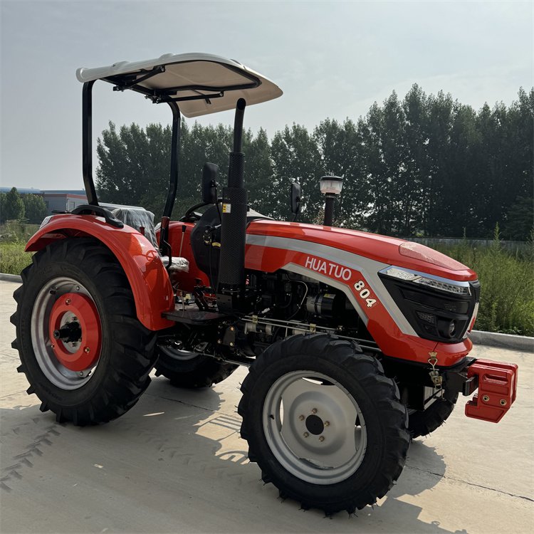 Chinese Made New Tractor Agricultural Wheeled Tractor 80 Horsepower Tractor 4x4 Full Hydraulic System