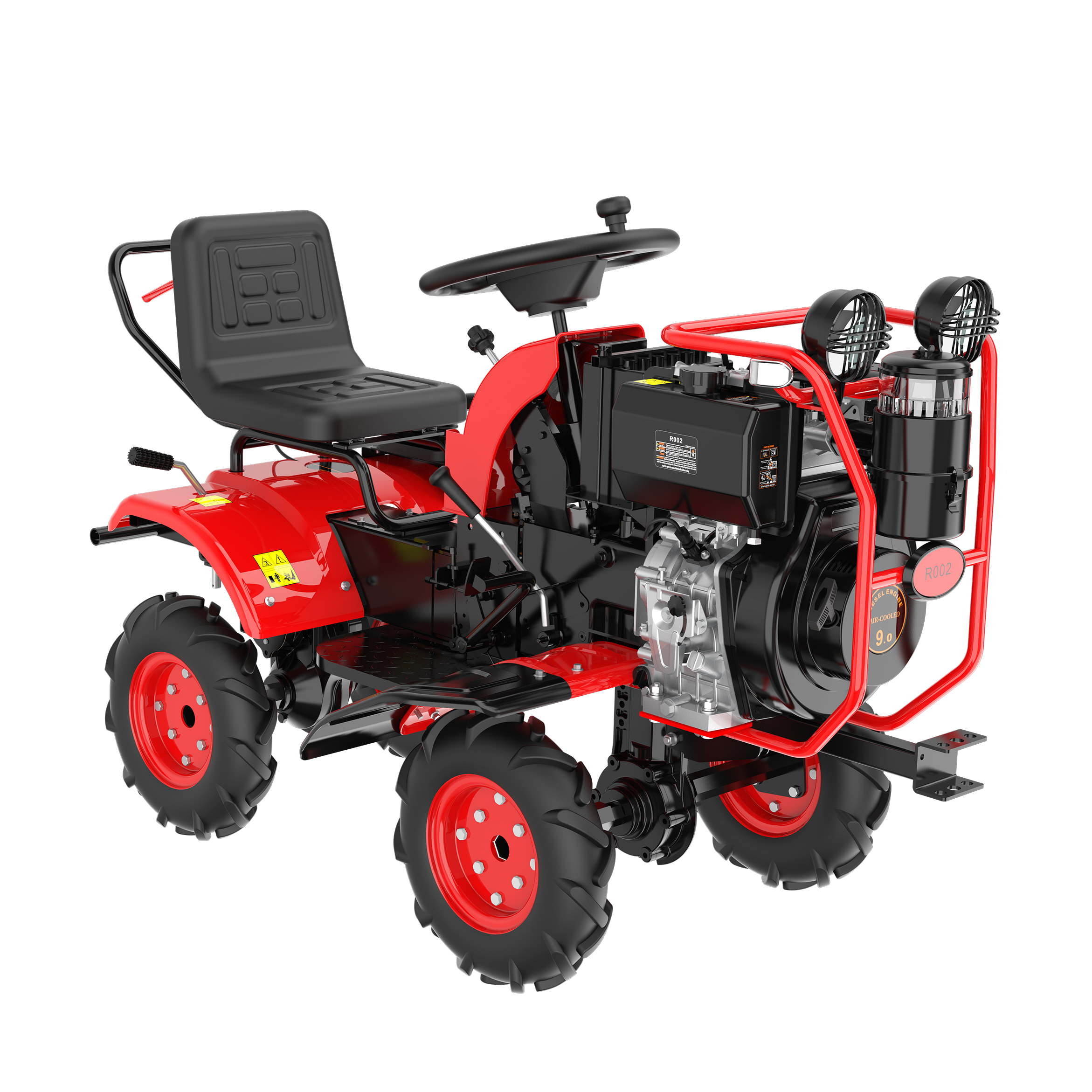 Wholesale11HP/13HP Automatic Multifunctional Farm Tractor 4WD Cultivator High Productivity Engine Motor Gear Pump Bearing IoT