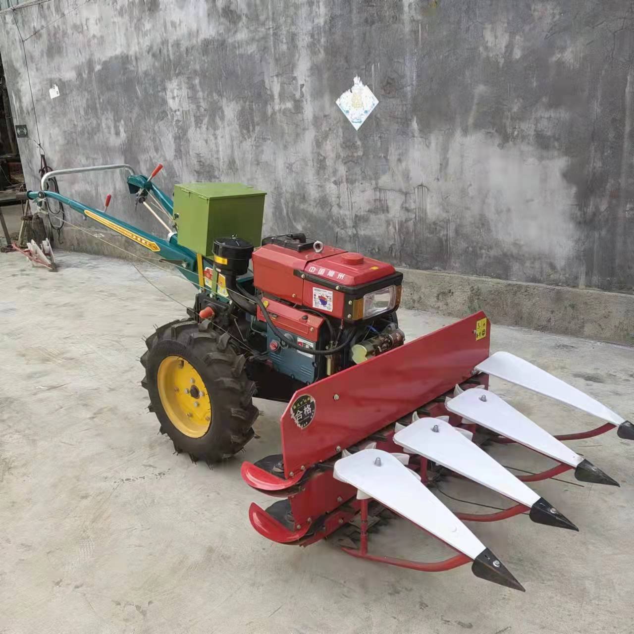High Quality Walking Mini 2 Wheel diesel Power Tiller 14 hp 18hp 32 hp Walk Behind Tractor Farming Agricultural With Plow