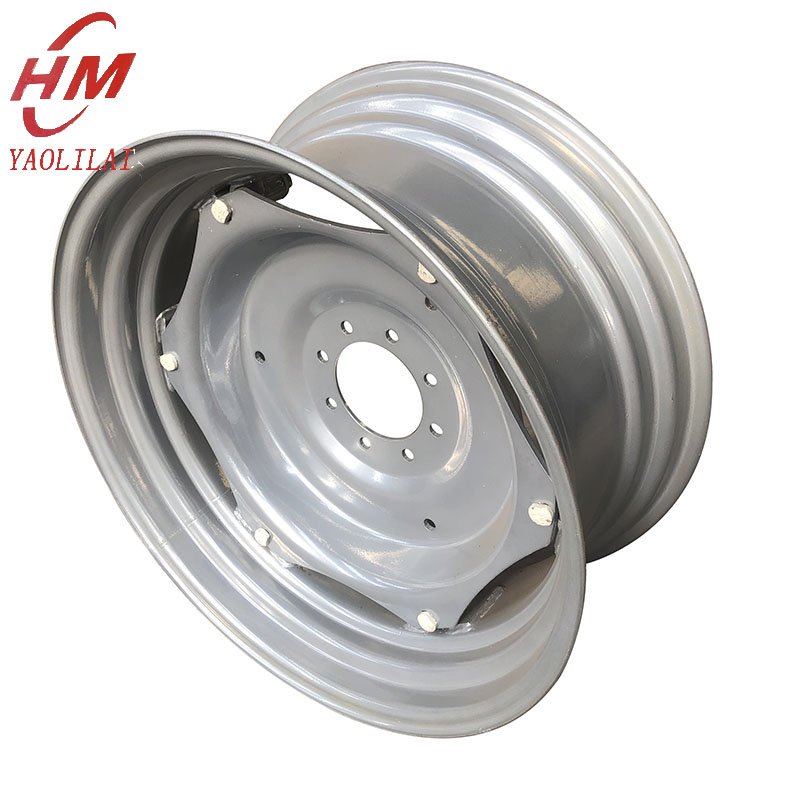 W14x30 W15x34Agriculture Equipment Kubota Front Rear Farm Tractor Wheels and Hub With Rims Lug for Adjustment for 16.9-30