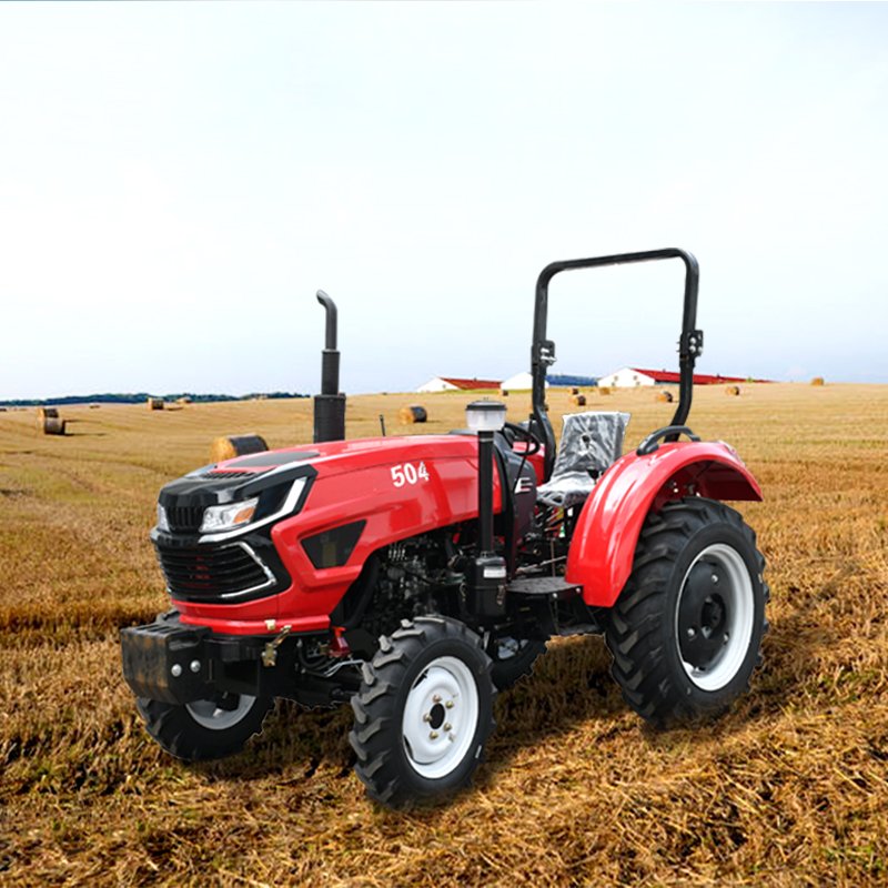 Best Selling 50hp Mini Tractor 4WD Garden Farm 4-Wheel Crawler with 80hp Motor Wholesale Condition Tiller