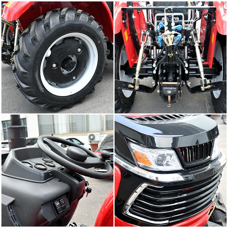 Best Selling 50hp Mini Tractor 4WD Garden Farm 4-Wheel Crawler with 80hp Motor Wholesale Condition Tiller