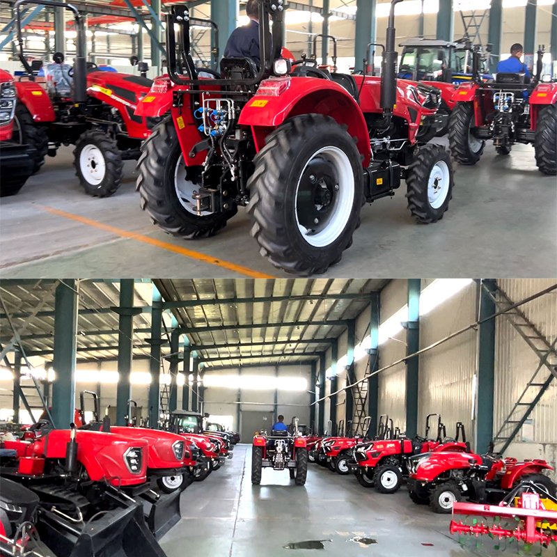 Best Selling 50hp Mini Tractor 4WD Garden Farm 4-Wheel Crawler with 80hp Motor Wholesale Condition Tiller