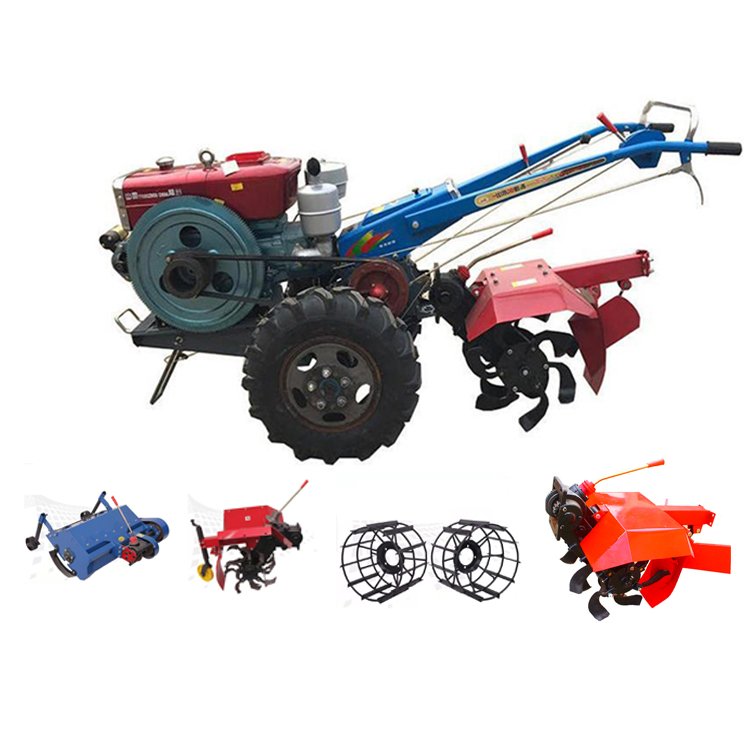Hot Sale Agriculture Kubota Hand Holder 2 Wheel Mini Walking Tractor With Tiller