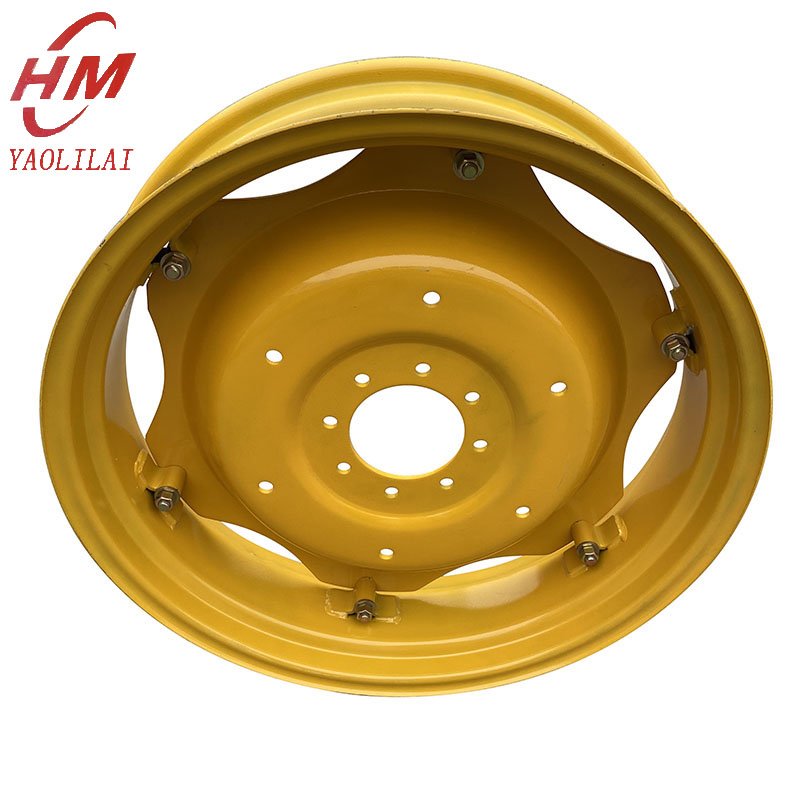 W8x32Agriculture Equipment Front Rear Farm Tractor Wheels and Hub Tires With Rims Lug for Adjustment 9.5-32 Tractor