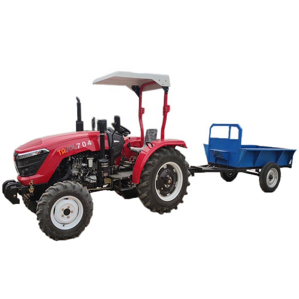 Euro5 Tavol CE Certification Trailer Tractors AC Cabin 4WD Tractor 70HP Tractors for Agriculture Customized