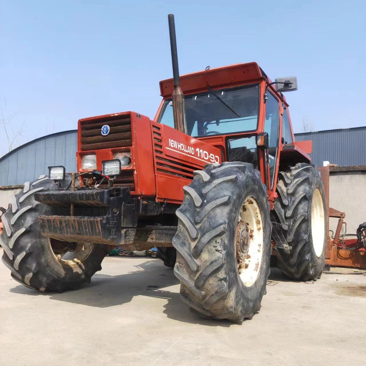 Used Tractor Fiat Holland 110-90 110HP 4x4wd Agricultural Equipment Cheap Farm Machines Two Wheel Holland TT75 TD5